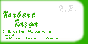 norbert razga business card